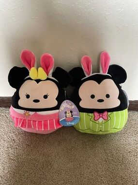NWT Disney Squishmallows - Bunny Minnie & Mickey